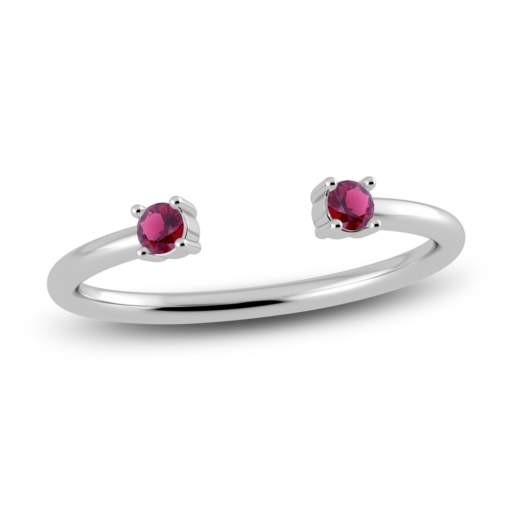 Juliette Maison Natural Rhodalite Garnet Cuff Ring 10K White Gold JyRjVVZV