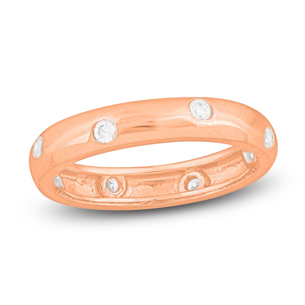 Diamond Stackable Anniversary Band 1/4 ct tw Round 14K Rose Gold K2dboYAH