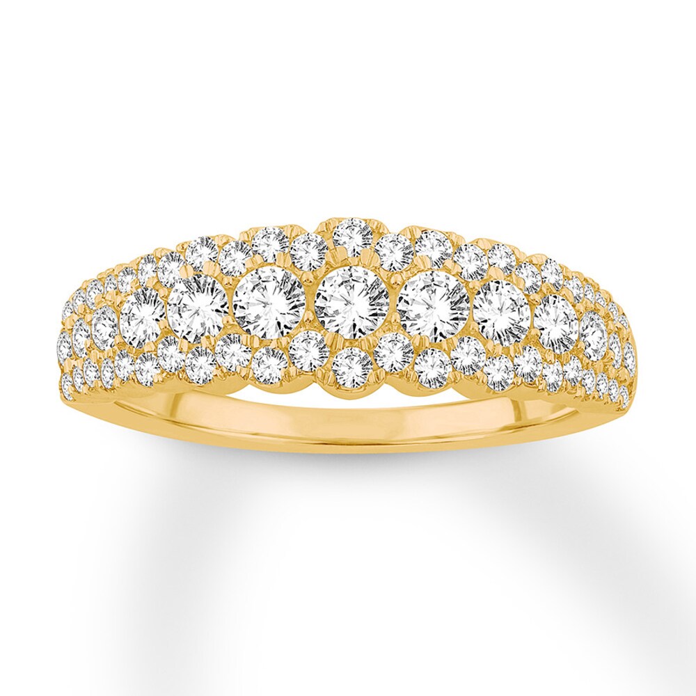 Diamond Anniversary Band 1 ct tw Round-cut 14K Yellow Gold K4gnQWmA