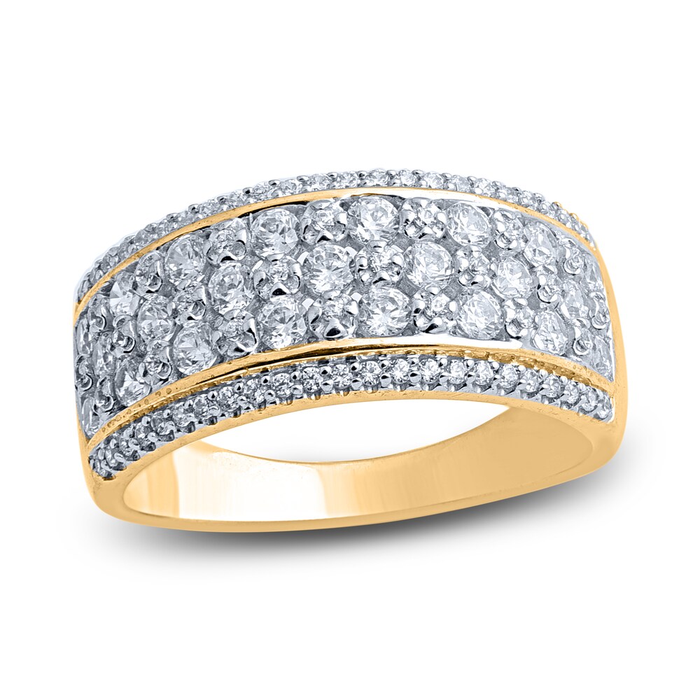 Diamond Anniversary Band 1 ct tw Round 14K Yellow Gold KfSsbiLR