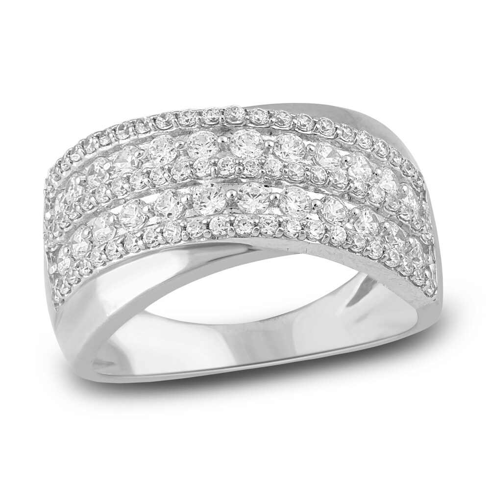 Diamond Anniversary Band 1 ct tw Round 14K White Gold KriDO5ct