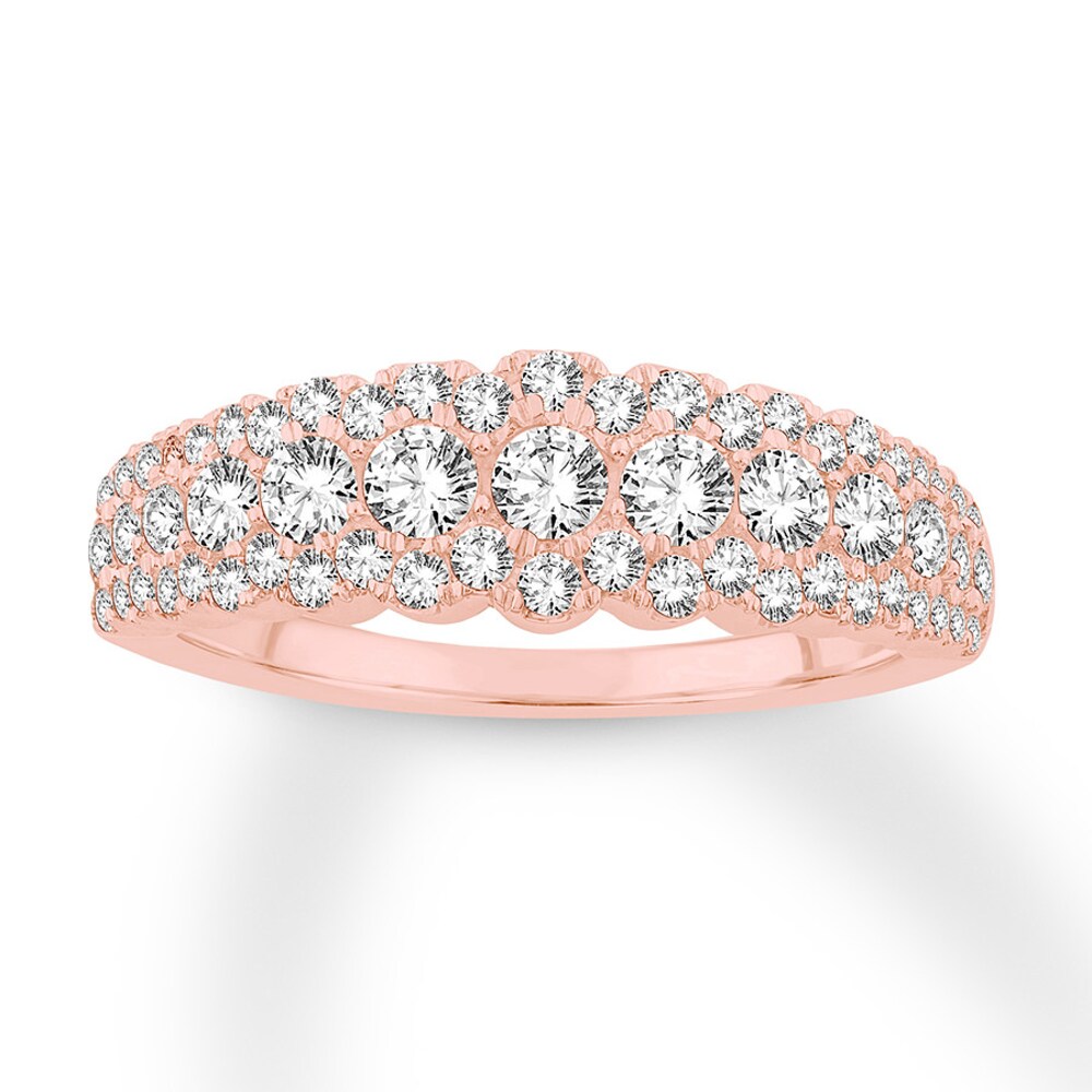 Diamond Anniversary Band 1 ct tw Round-cut 14K Rose Gold L4rxnhw6