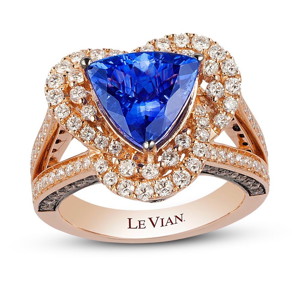 Le Vian Natural Tanzanite Ring 1-1/3 ct tw Diamonds 14K Strawberry Gold LPq4J8ai