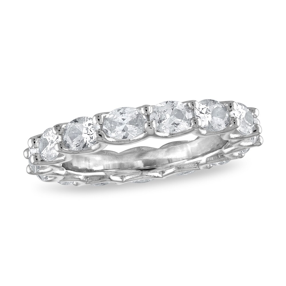 Diamond Eternity Band 3 ct tw Oval 14K White Gold LmQ3f6o8