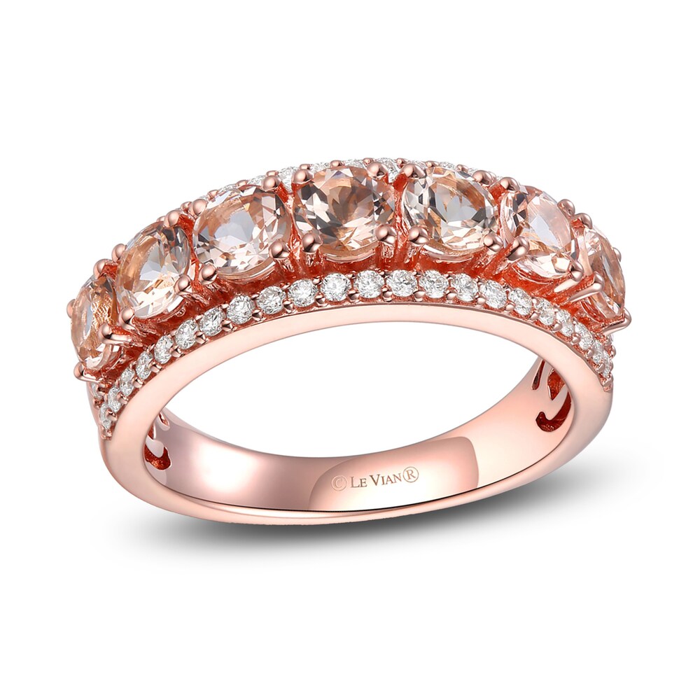Le Vian Natural Morganite Ring 3/8 ct tw Diamonds 14K Strawberry Gold ME0X1PDU