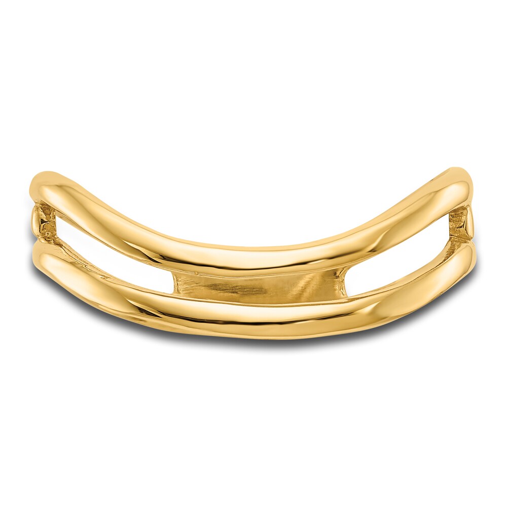 High-Polish Double Wave Ring 14K Yellow Gold MEHYNJNq