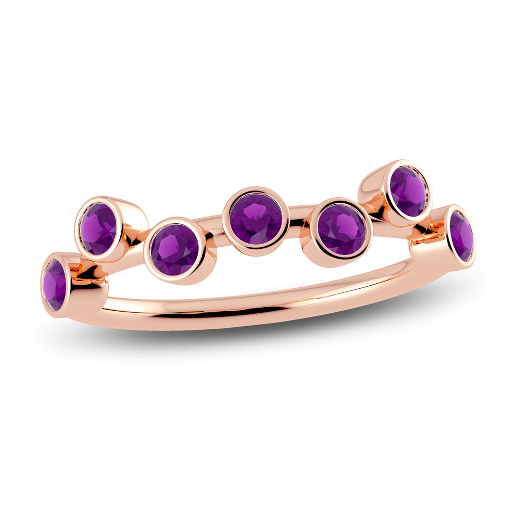 Juliette Maison Natural Amethyst Ring 10K Rose Gold Mc2UppJf