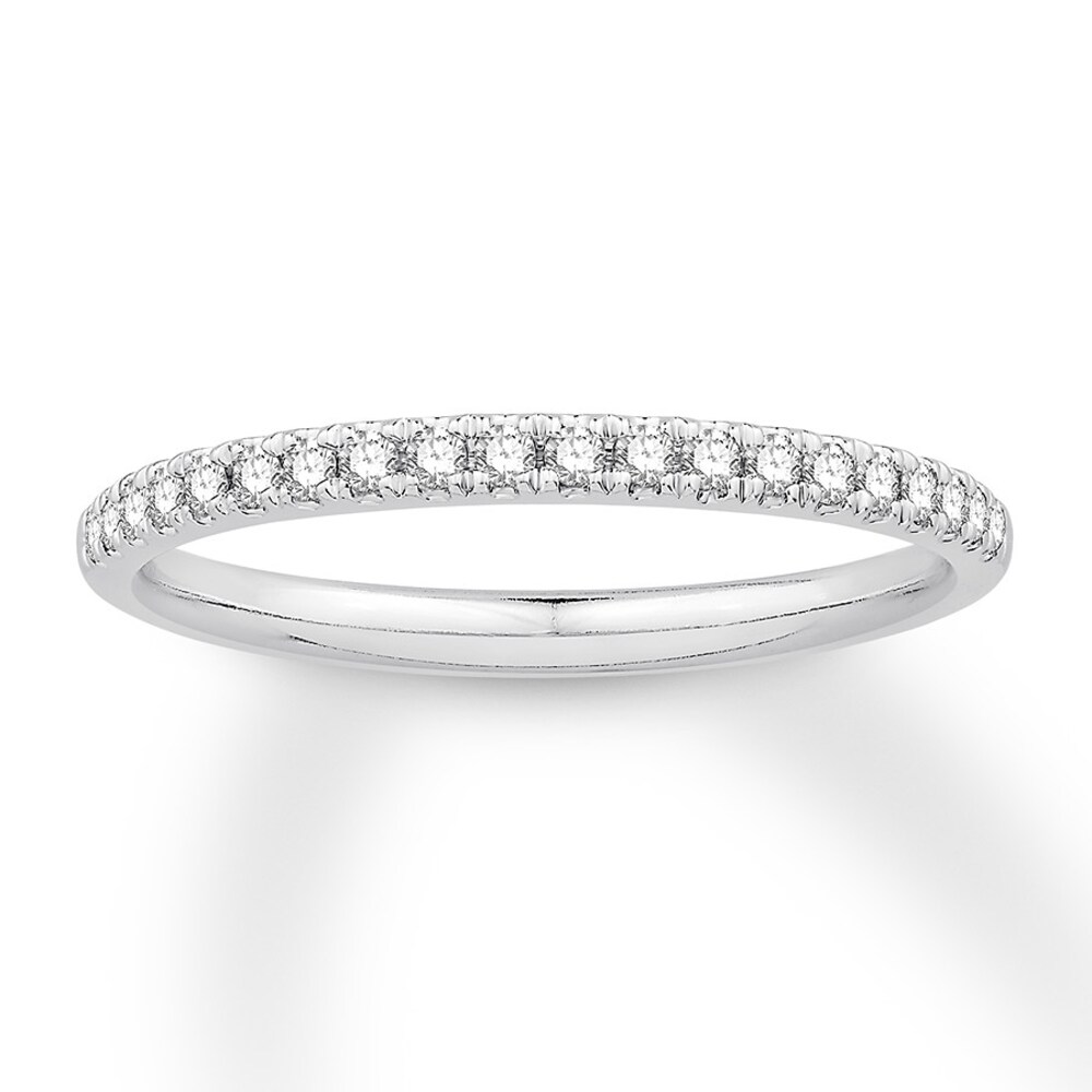 Diamond Wedding Band 1/5 ct tw 14K White Gold MiFH9LaE