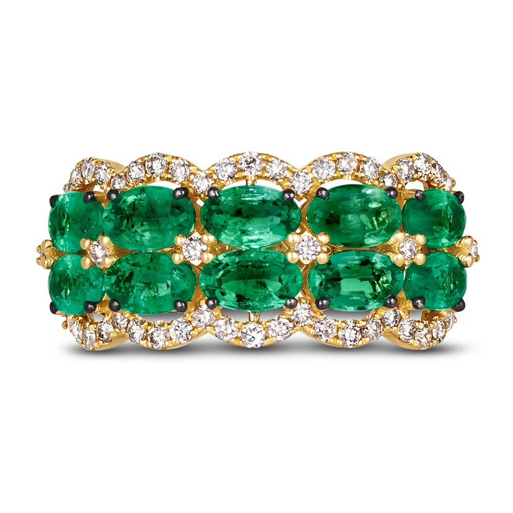 Le Vian Natural Emerald Ring 1/3 ct tw Diamonds Platinum/14K Two-Tone Gold MwhJoOFE