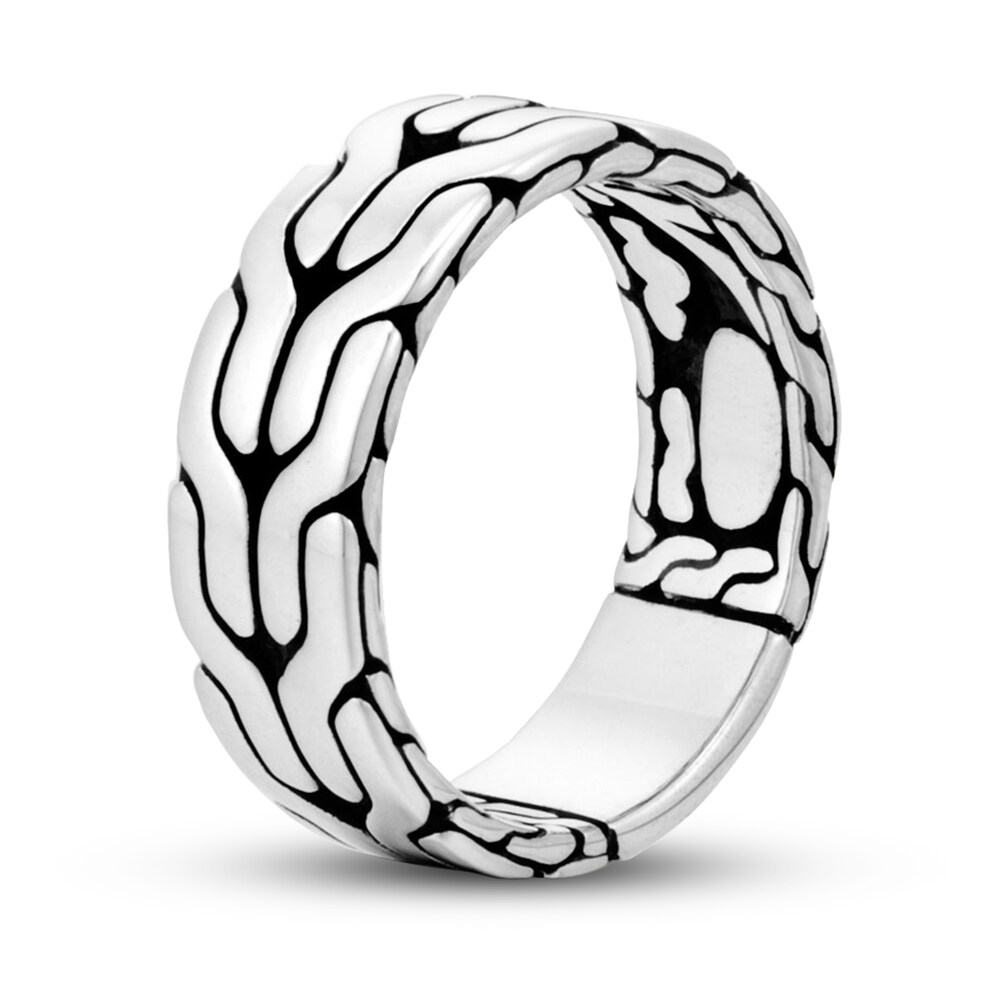 John Hardy Classic Chain Men\'s Band Sterling Silver 8mm MyubYNHs