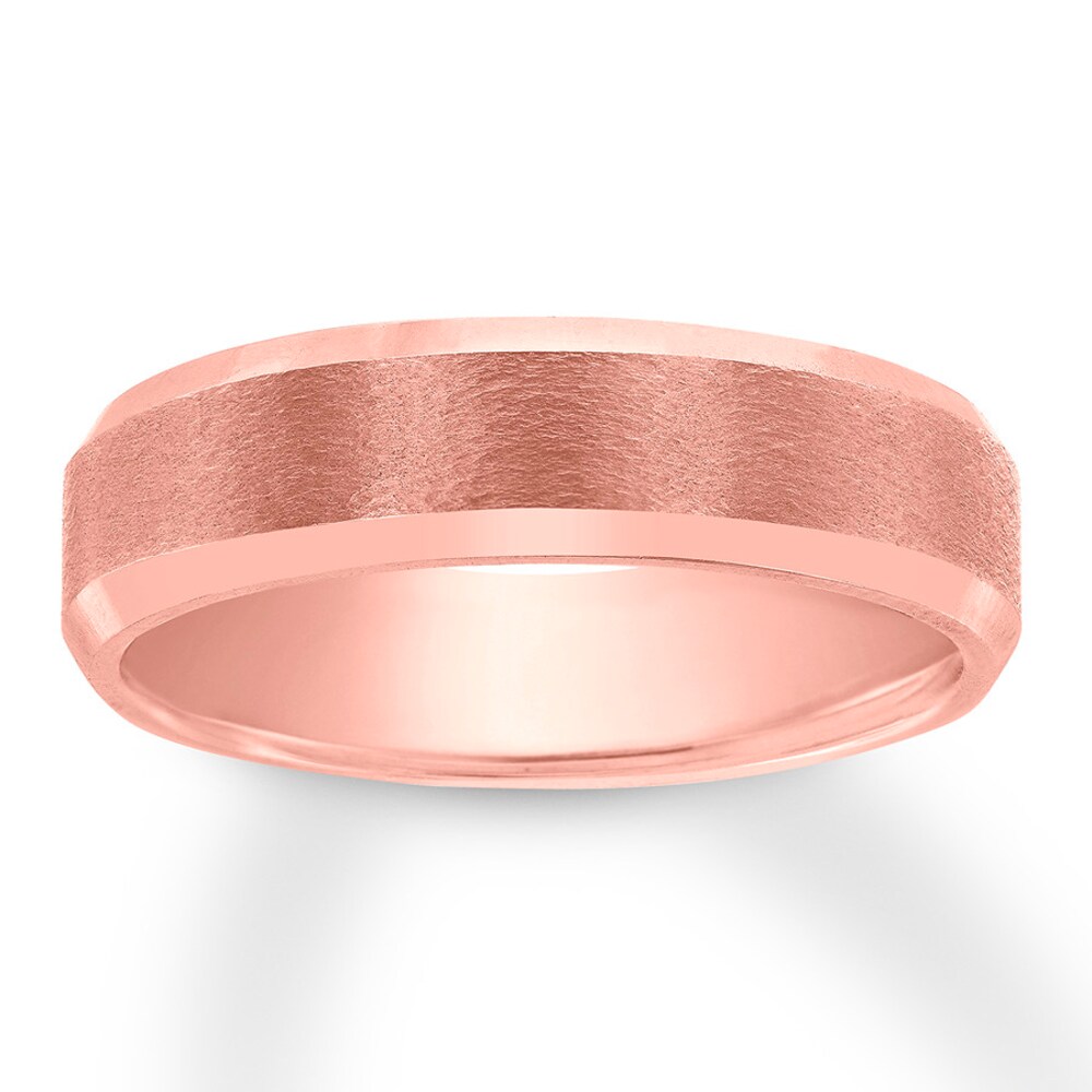 Men\'s Wedding Band 14K Rose Gold 6mm NZ0dcYXo