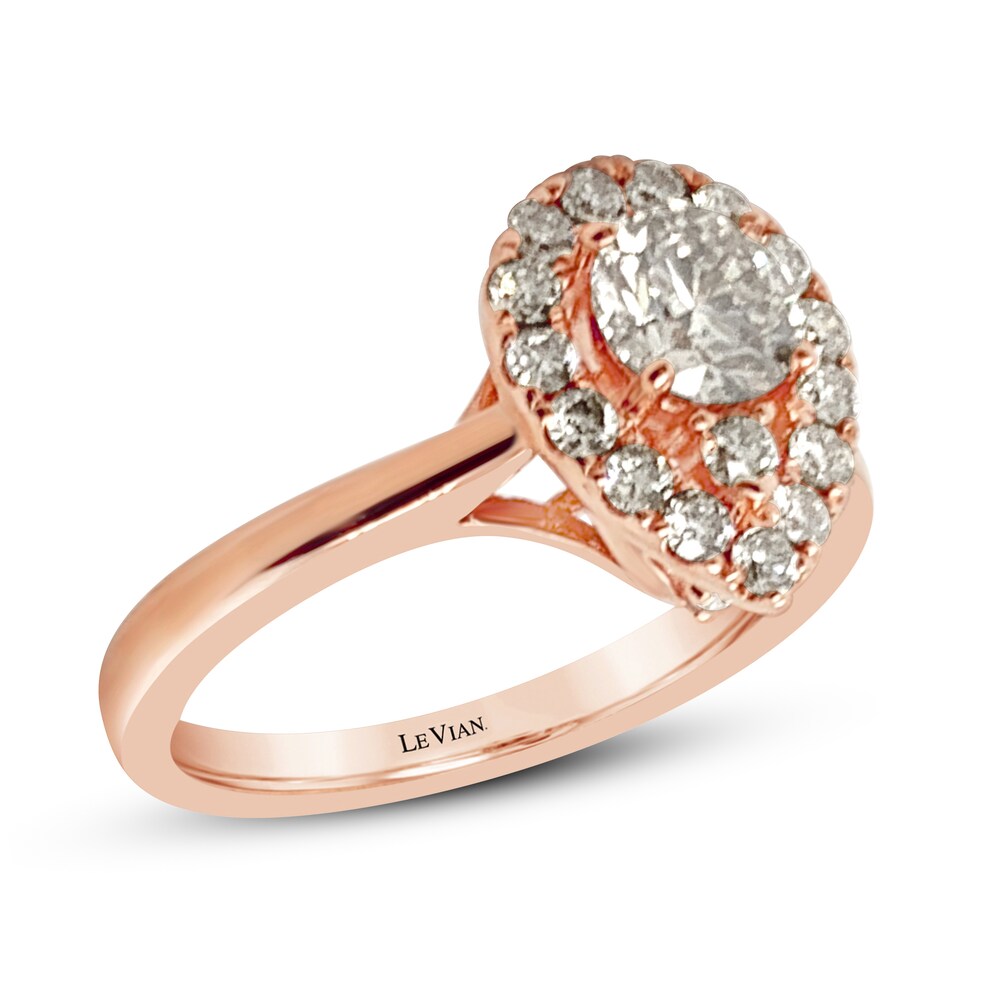 Le Vian Diamond Ring 7/8 ct tw Round 14K Strawberry Gold NZ5j3KEd