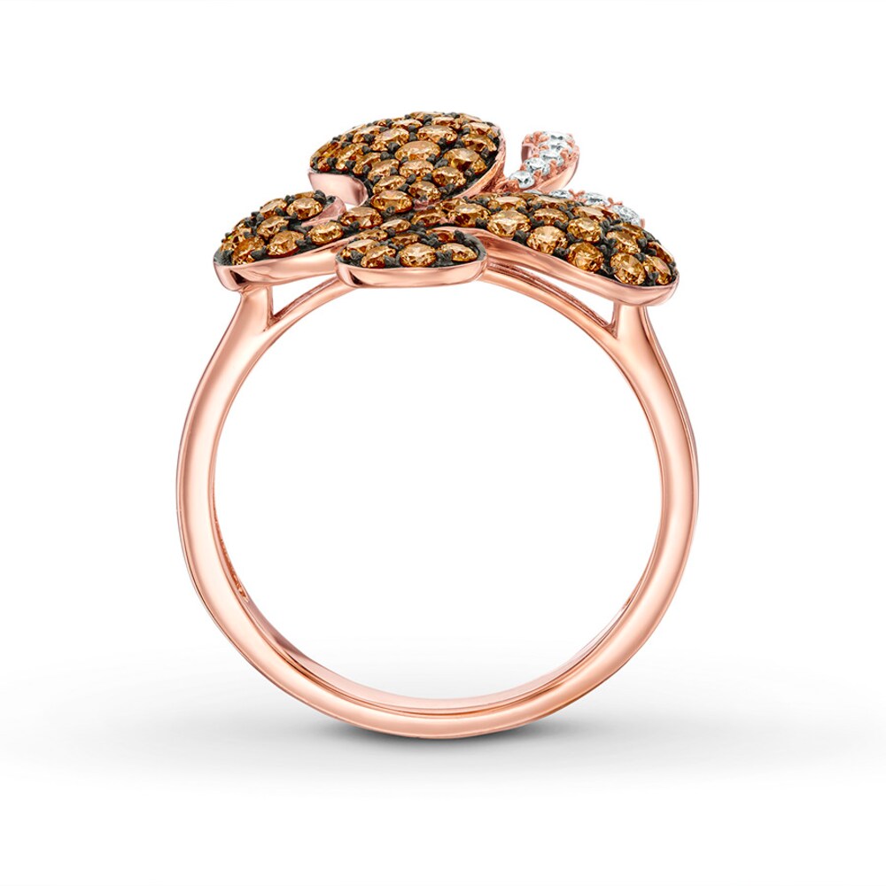 Le Vian Chocolate Diamond Ring 1 ct tw 14K Strawberry Gold Nlj3dJOr