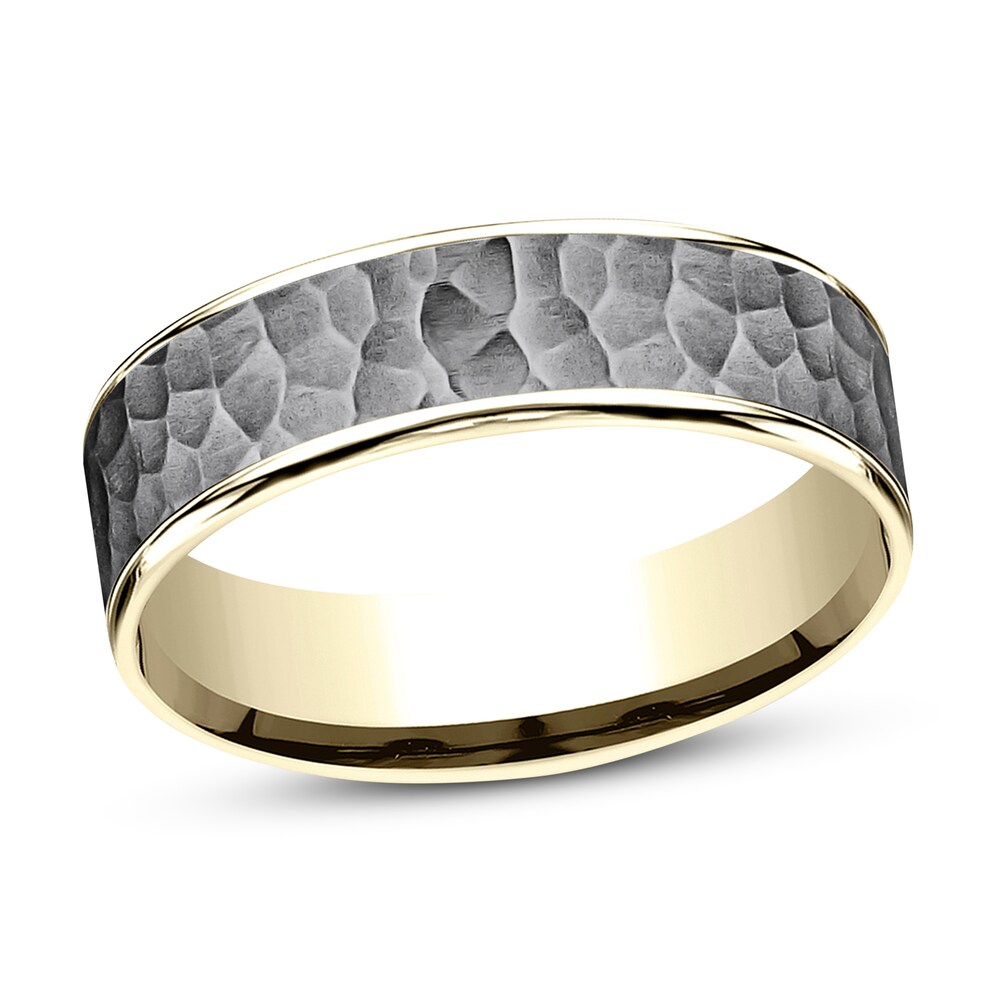 Wedding Band Tantalum/14K Yellow Gold Nwh0HI1N