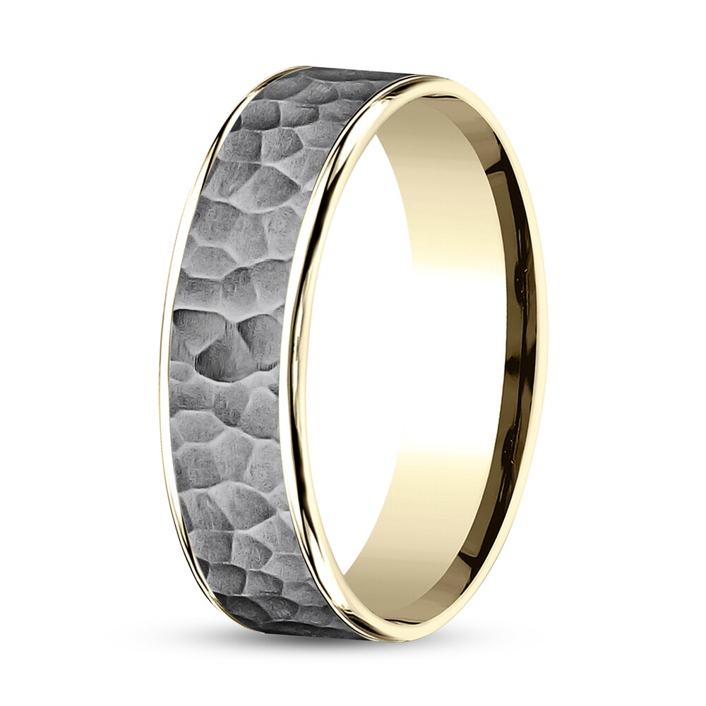 Wedding Band Tantalum/14K Yellow Gold Nwh0HI1N