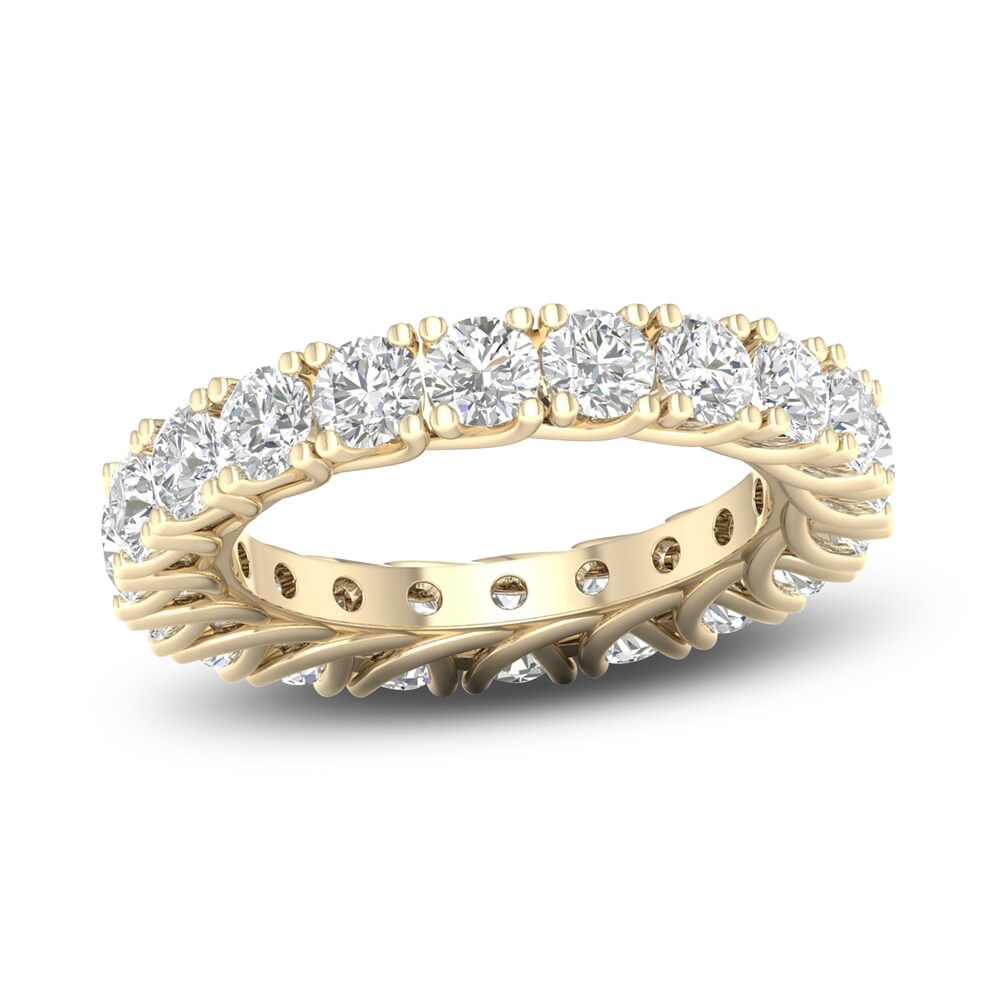 Diamond Eternity Band 3 ct tw Round 14K Yellow Gold O3Zh8zdP