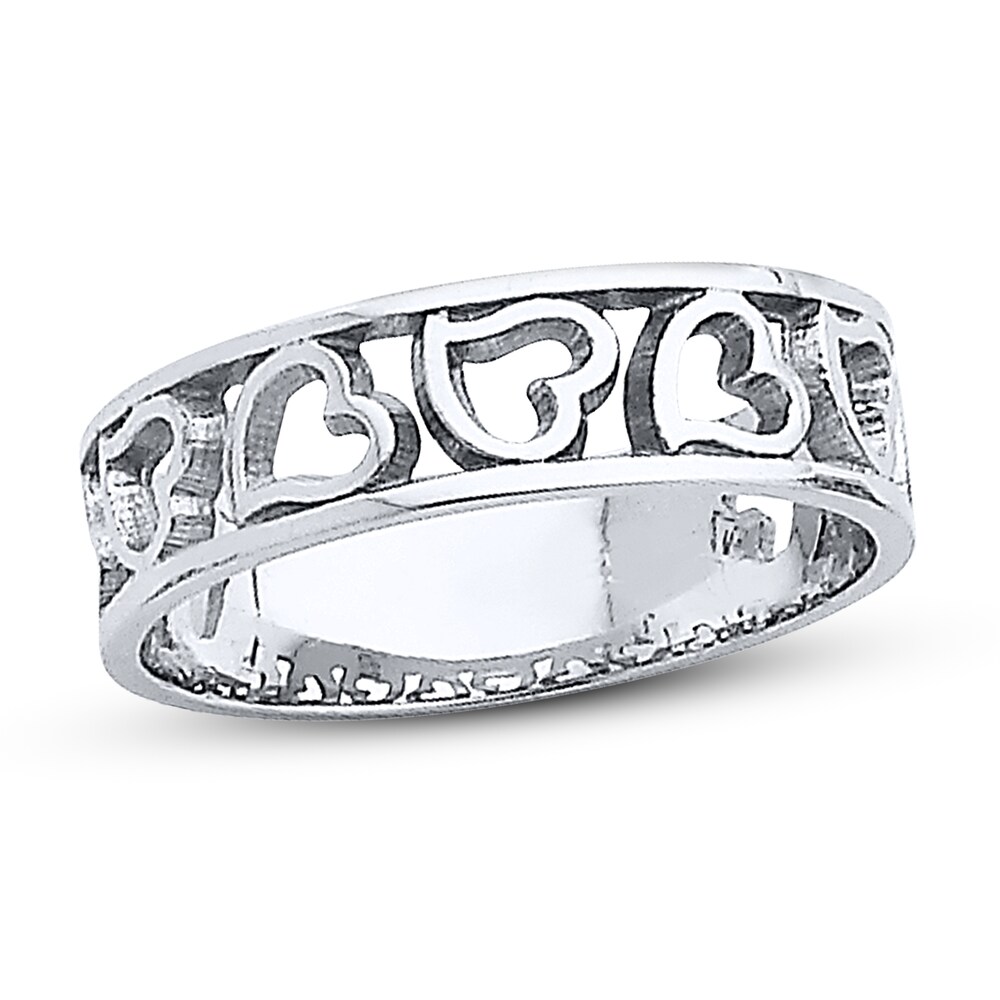 Heart Ring 14K White Gold OmIu4tBM