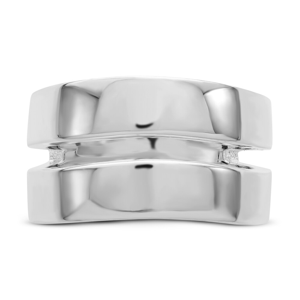 Solid Double Band Ring Sterling Silver P38bDyAr