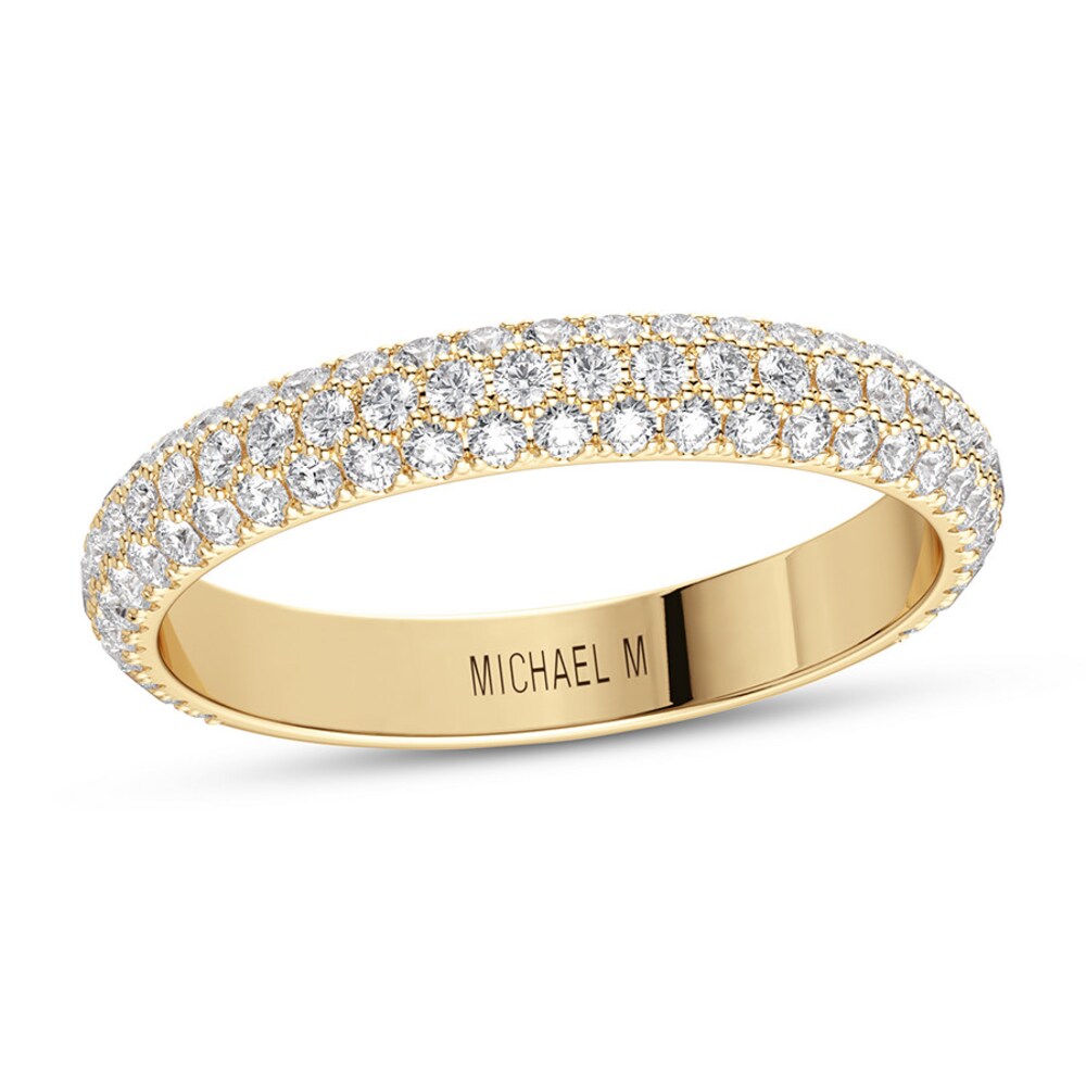 Michael M Wedding Band 1/2 ct tw diamonds 18K Yellow Gold PB4gDxHu