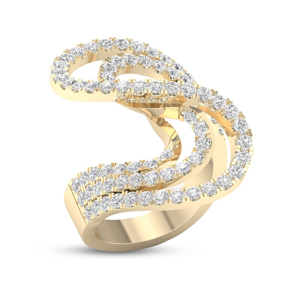 Diamond Ring 2 ct tw Round 10K Yellow Gold PkFD3j0u