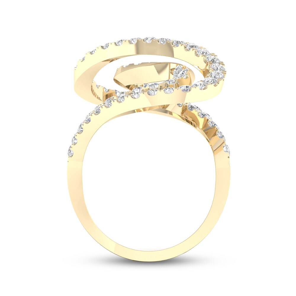 Diamond Ring 2 ct tw Round 10K Yellow Gold PkFD3j0u