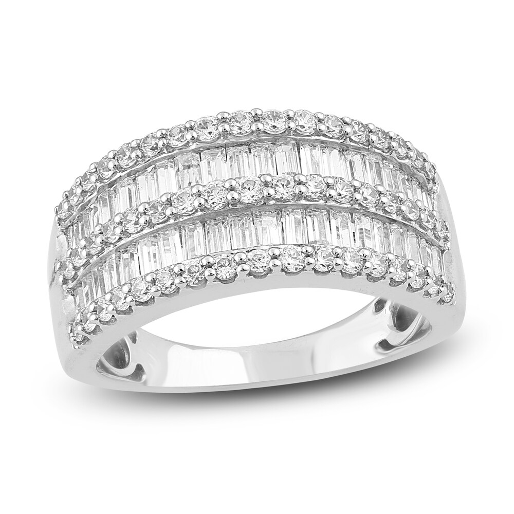 Diamond Anniversary Band 1-1/2 ct tw Round 14K White Gold PoW2AoMn