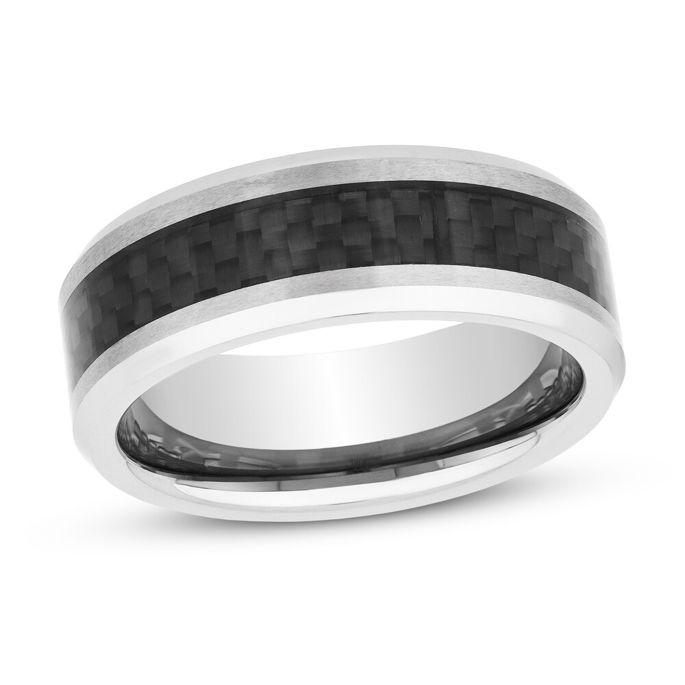8mm Wedding Band Tungsten Carbide Carbon Fiber PwxlH6tm
