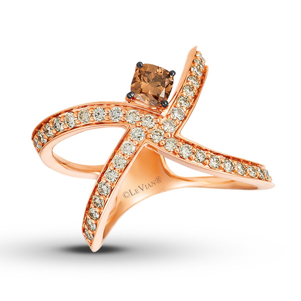 Le Vian Diamond Ring 1-1/6 carats tw 14K Strawberry Gold Q6rk36AA