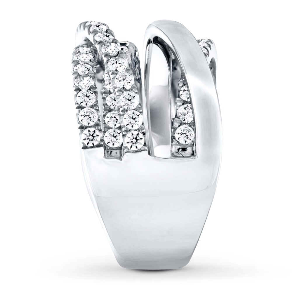 Diamond Ring 1-1/2 ct tw Round 14K White Gold QTC1jMRV