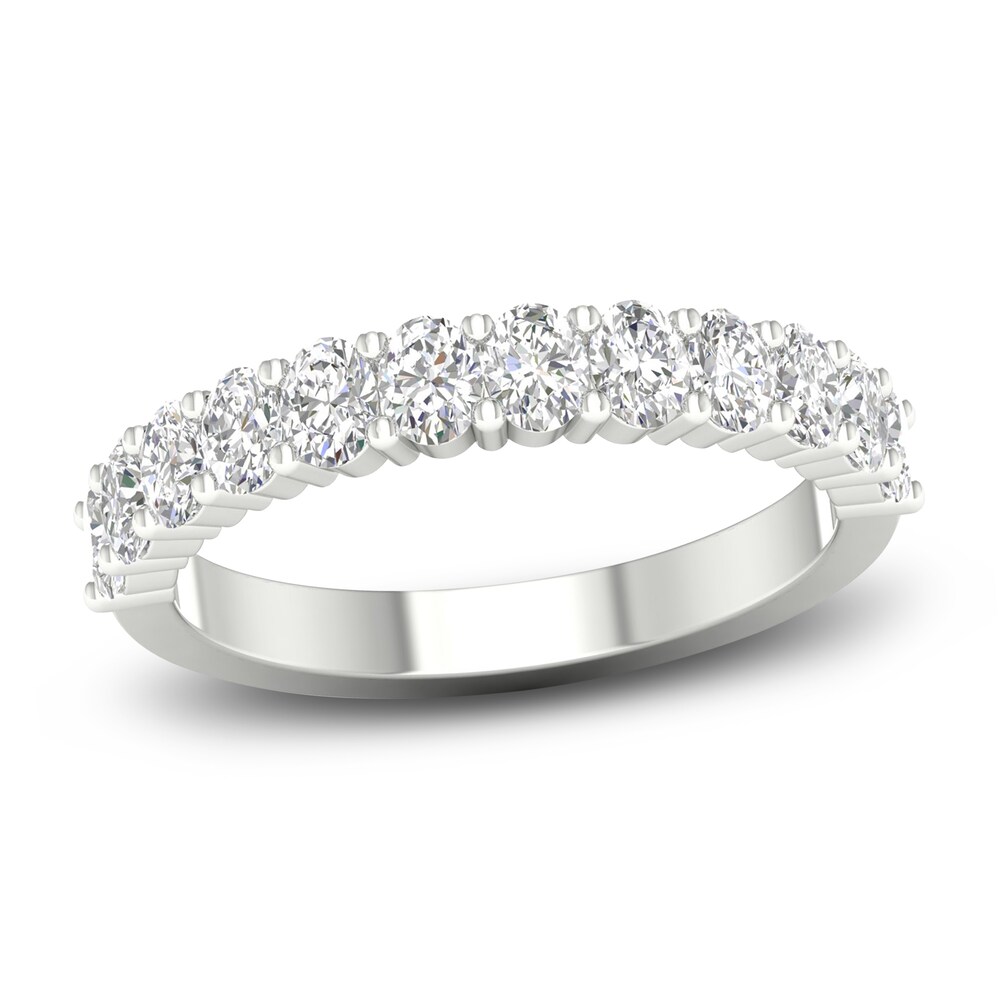 Diamond Anniversary Band 1 ct tw Oval Platinum QtLKGEVj