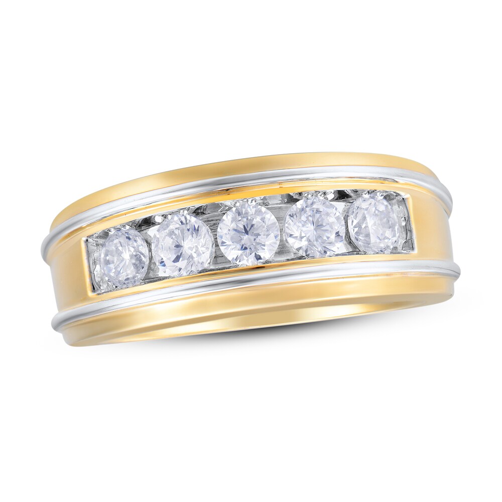 Diamond Ring 1 ct tw Round 10K Two-Tone Gold QxDeIYLQ