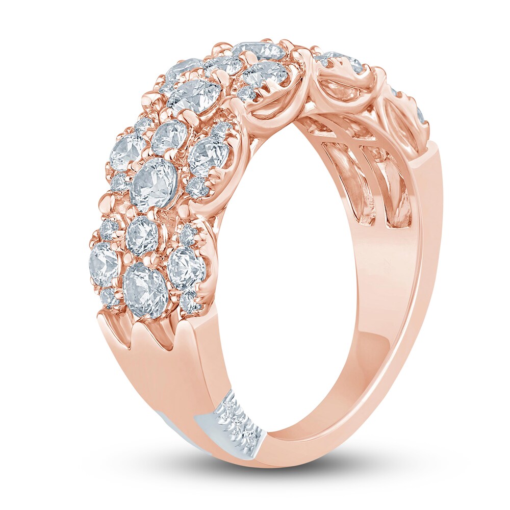 Pnina Tornai Lab-Created Diamond Anniversary Band 1-3/4 ct tw Round 14K Rose Gold RZnNpkpL