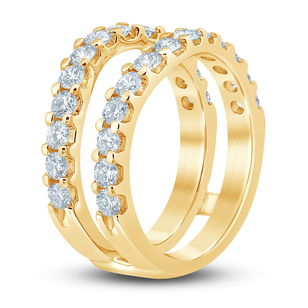 Diamond Enhancer Ring 1-1/2 ct tw Round 14K Yellow Gold RaBjjKNz