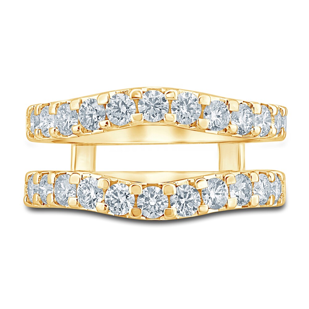 Diamond Enhancer Ring 1-1/2 ct tw Round 14K Yellow Gold RaBjjKNz