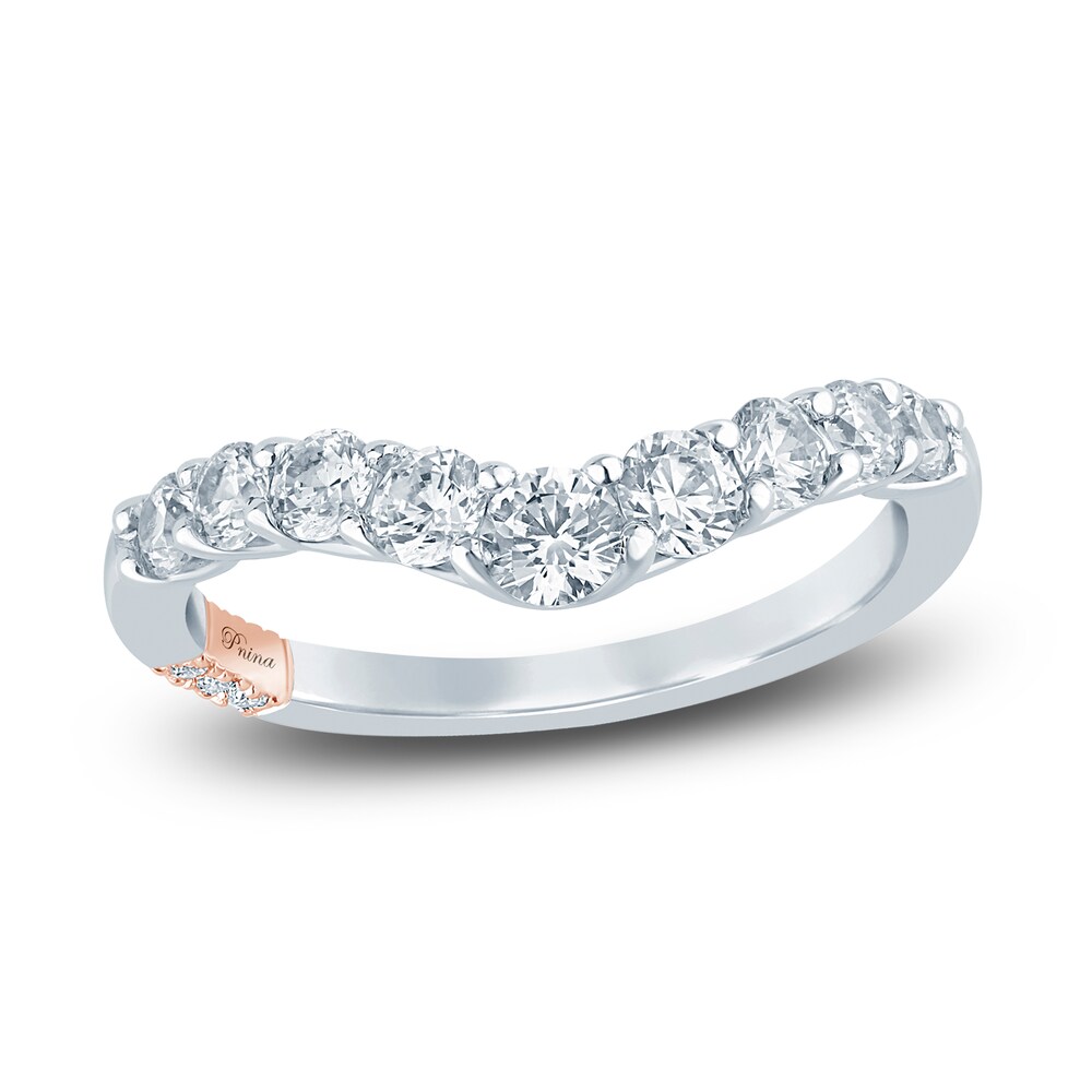 Pnina Tornai Lab-Created Diamond Contour Anniversary Band 1 ct tw Round 14K White Gold SGVuzKa1