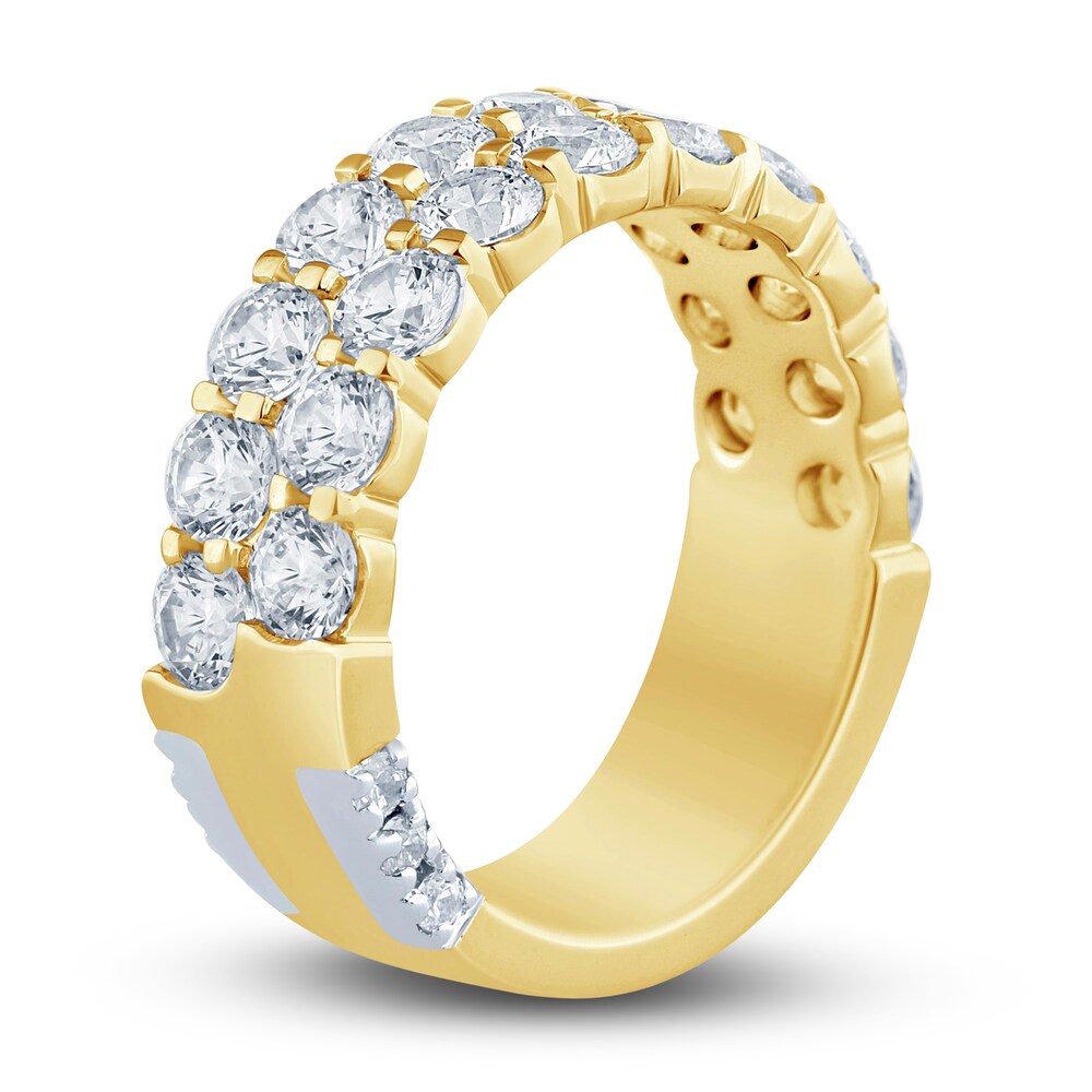 Pnina Tornai Lab-Created Diamond Anniversary Band 3 ct tw Round 14K Yellow Gold SO6Ff3ZV