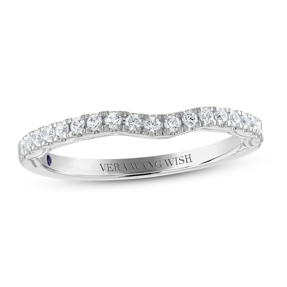 Vera Wang WISH Wedding Band 1/4 ct tw Diamonds 14K White Gold SPFlMkiu