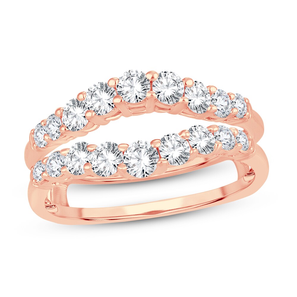 Diamond Enhancer Ring 1 ct tw Round 14K Rose Gold SRm8umCa