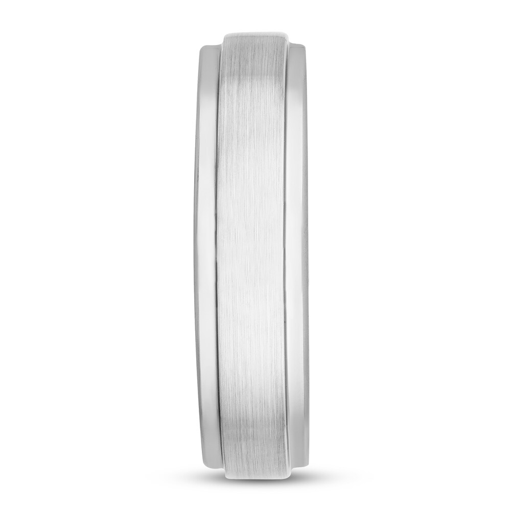 6mm Wedding Band White Tungsten Carbide SVrEixDC