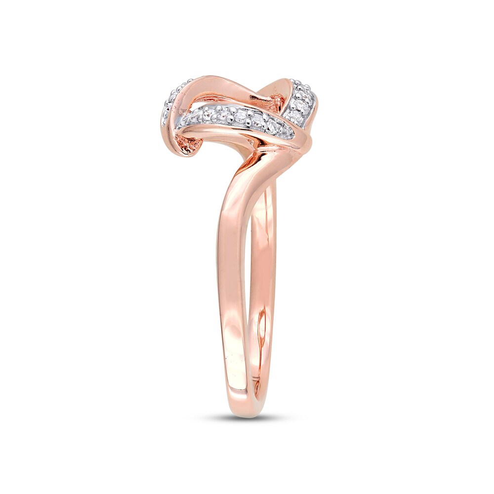 Diamond Ring 1/10 ct tw Round 10K Rose Gold SjaaBx4b