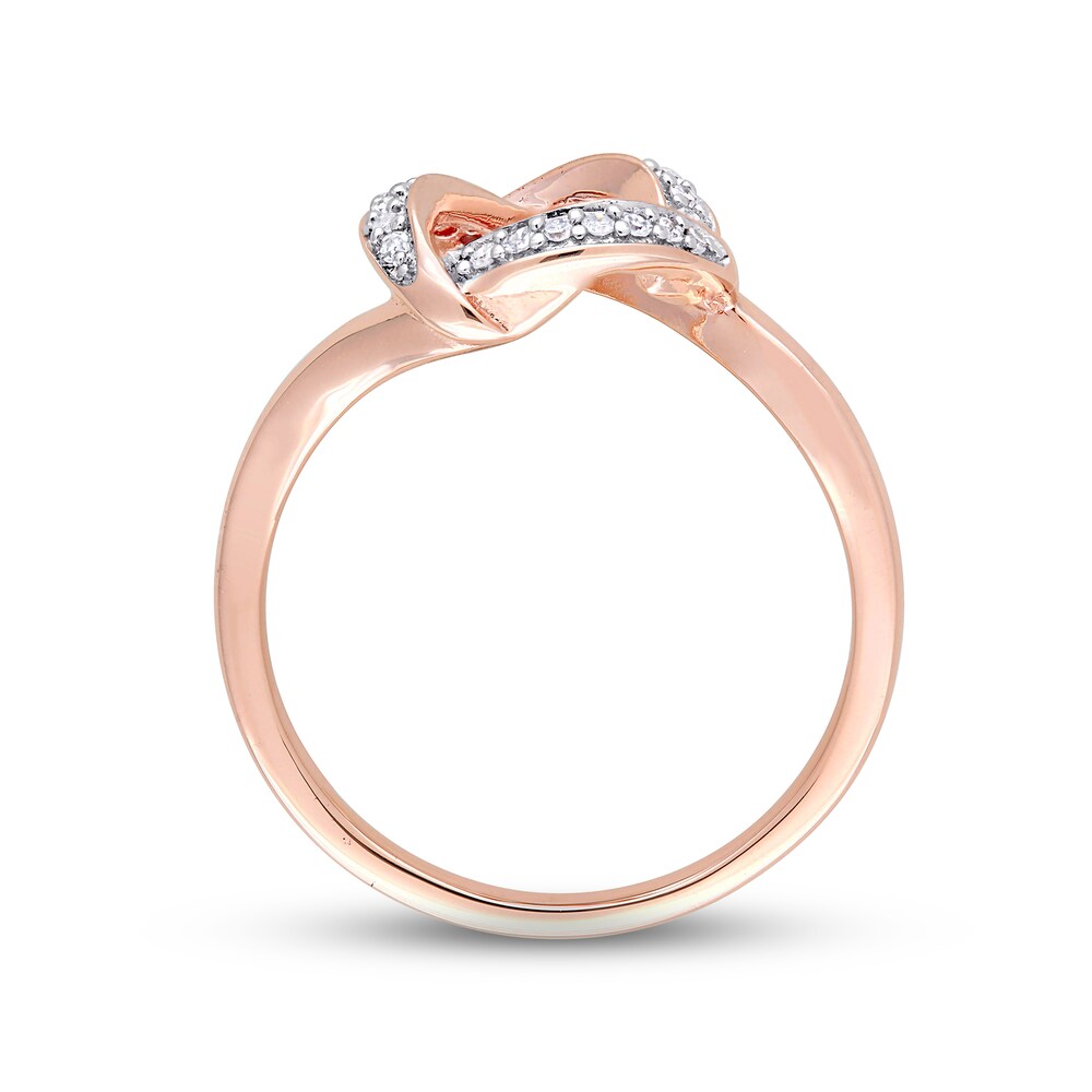 Diamond Ring 1/10 ct tw Round 10K Rose Gold SjaaBx4b