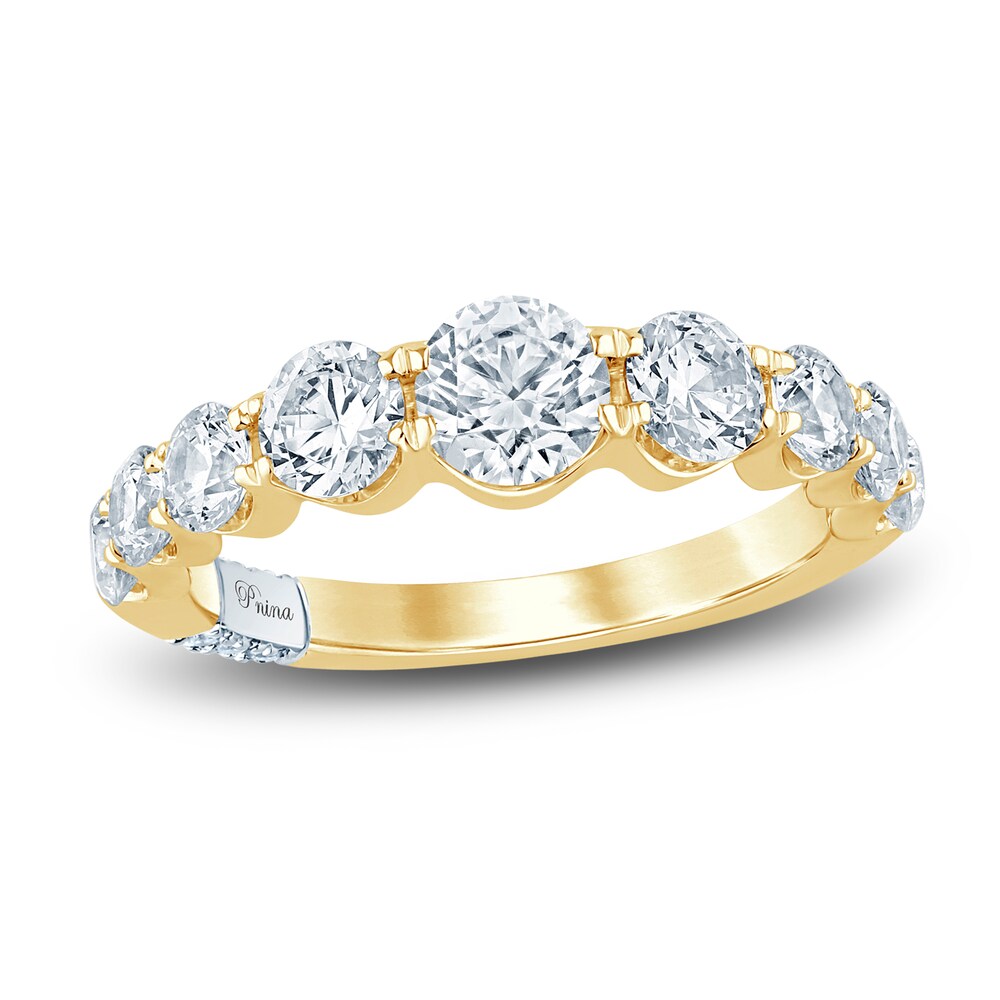 Pnina Tornai Lab-Created Diamond Anniversary Band 2 ct tw Round 14K Yellow Gold SldaBQWM