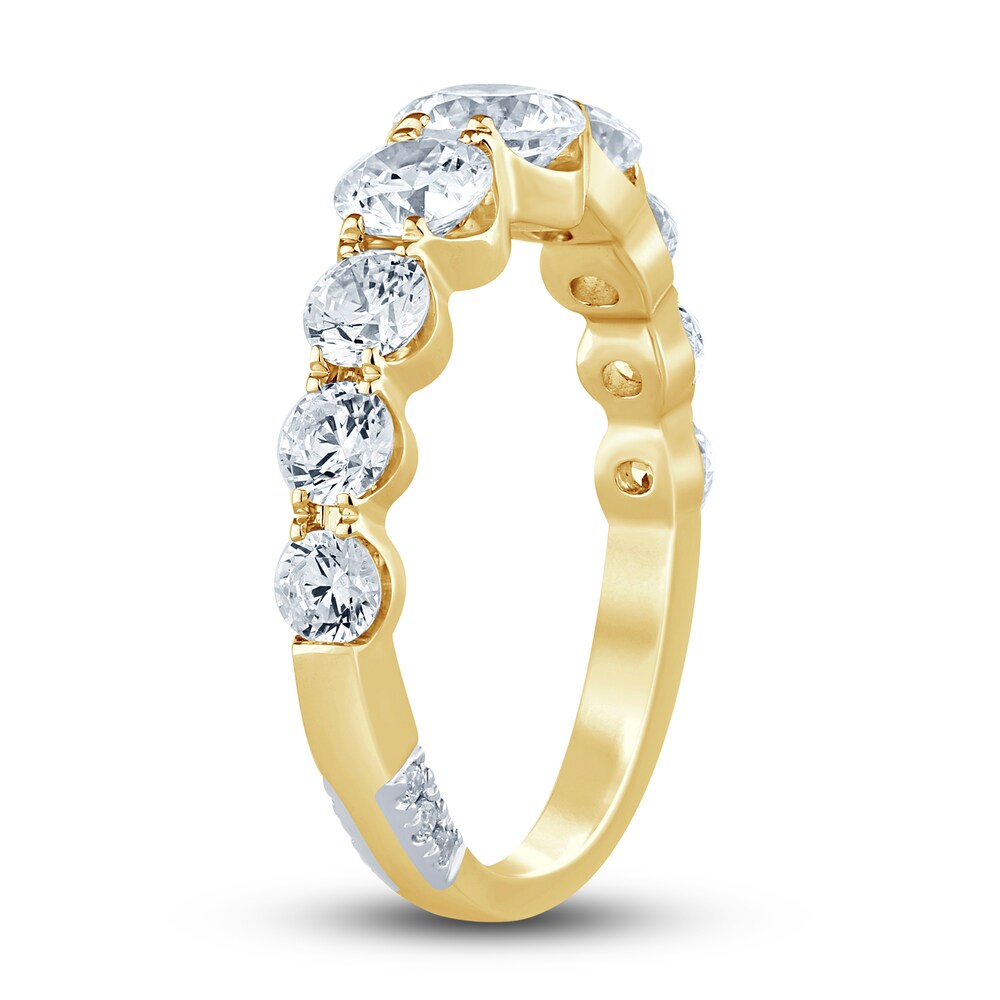 Pnina Tornai Lab-Created Diamond Anniversary Band 2 ct tw Round 14K Yellow Gold SldaBQWM