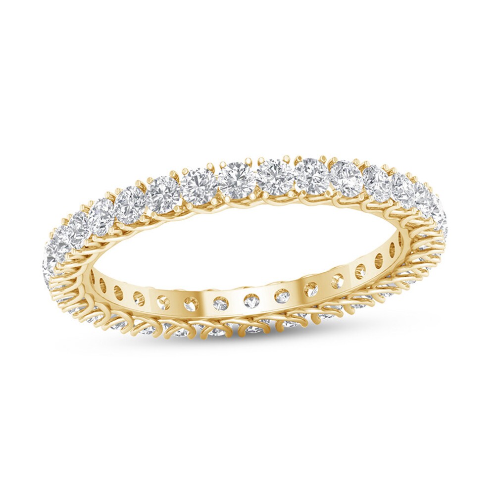 Diamond Eternity Band 1 ct tw Round 14K Yellow Gold TWU1XvsQ