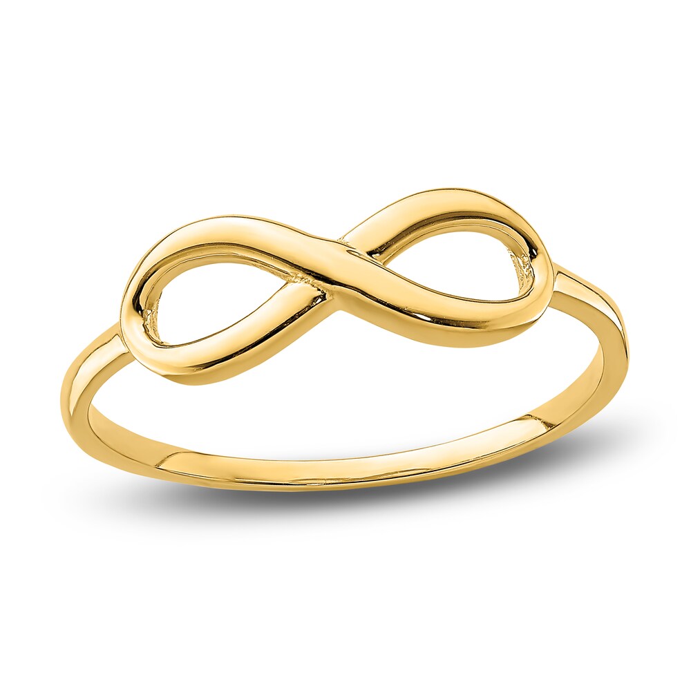 High-Polish Infinity Ring 14K Yellow Gold TkyLY9XD