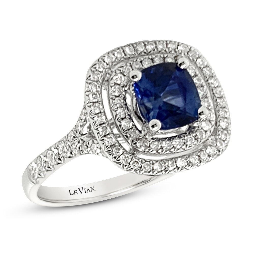 Le Vian Natural Sapphire Ring 1/2 ct tw Diamonds 18K Vanilla Gold U0m9yX9v