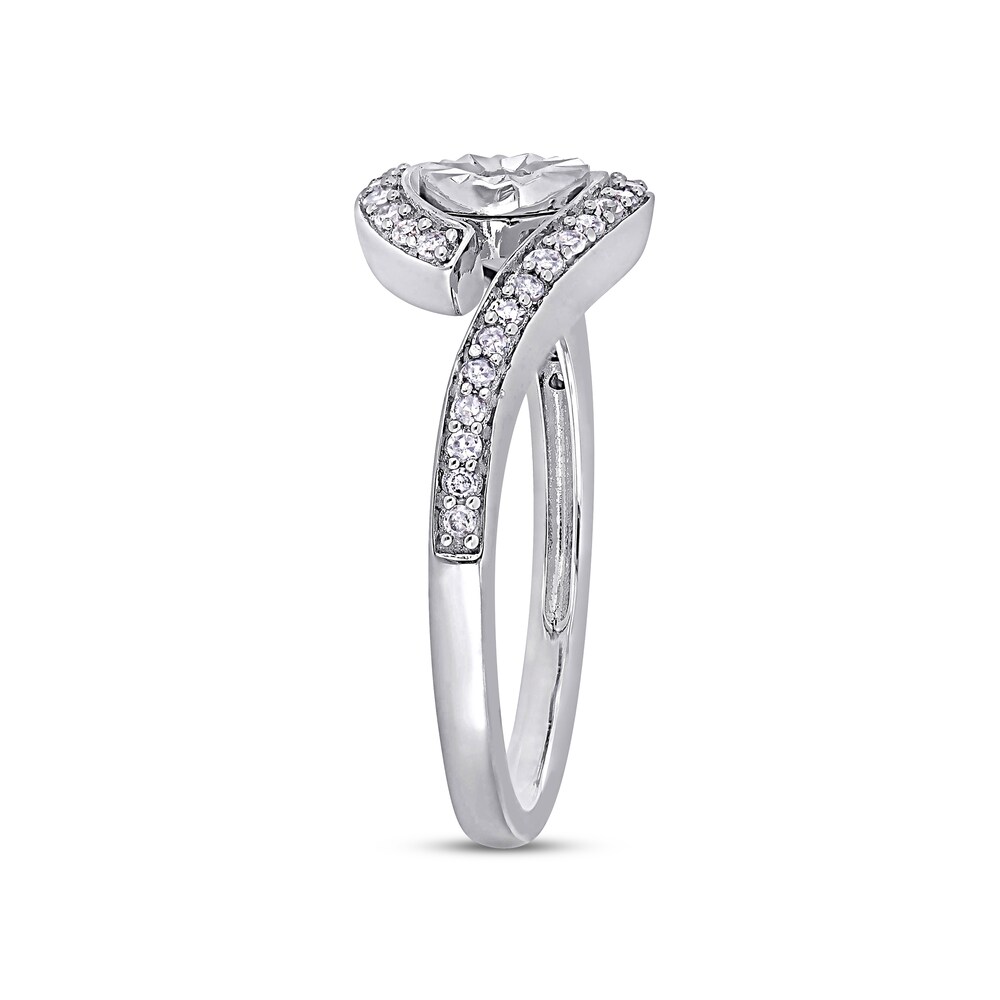 Diamond Ring 1/5 ct tw Round 10K White Gold UJCCiOJN