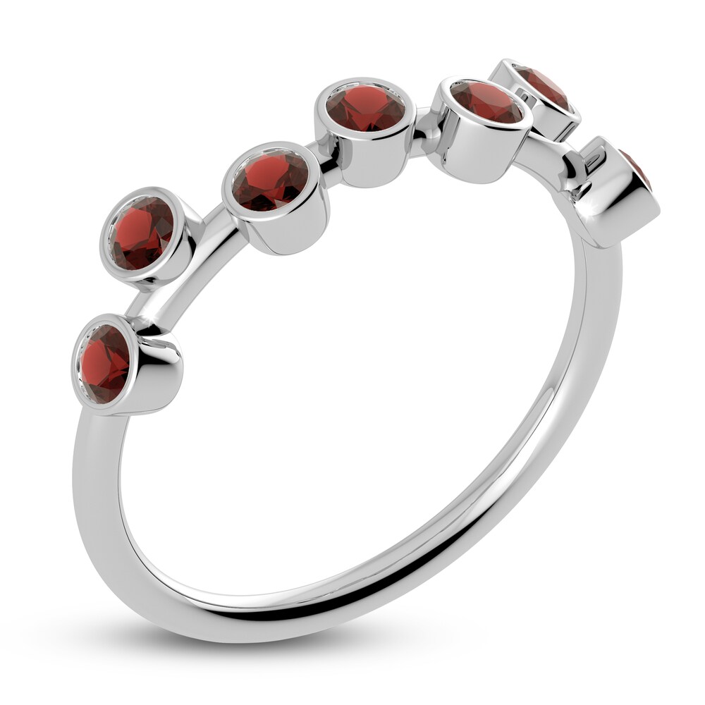 Juliette Maison Natural Garnet Ring 10K White Gold VTU3qeoq