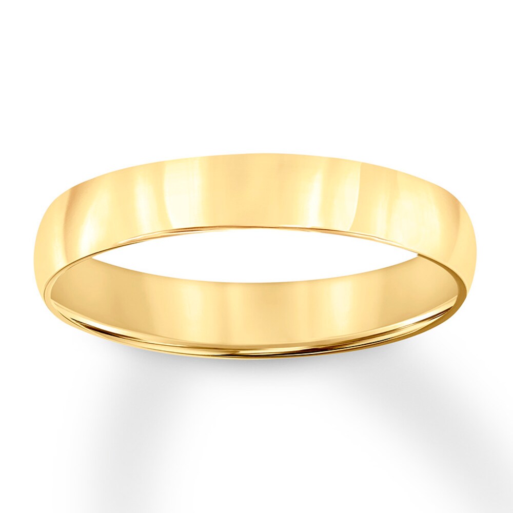 Wedding Band 18K Yellow Gold 4mm Vm6LQT6T