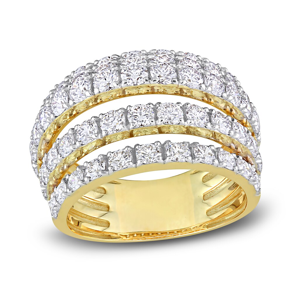 Diamond Coil Ring 3-1/10 ct tw Round 14K Yellow Gold Vw478U8u